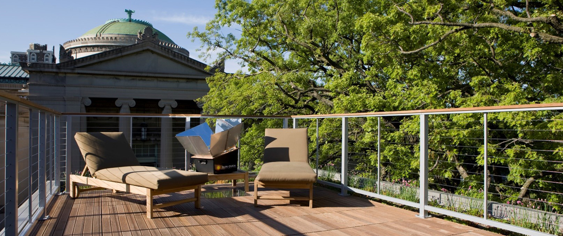 Eco-Friendly Bright Rooftop Deck